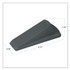 MASTER CASTER COMPANY 00941 Big Foot Doorstop, No Slip Rubber Wedge, 2.25w x 4.75d x 1.25h, Gray