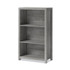 WHALEN FURNITURE MANUFACTURING SPUSFBBKGM Fallbrook Bookcase, Three-Shelf, 28w x 14d x 48.25h, Smoked Ash/Rustic Warm Gray