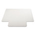 DEFLECTO CORPORATION CM13233 DuraMat Moderate Use Chair Mat for Low Pile Carpet, 45 x 53, Wide Lipped, Clear