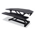 VICTOR TECHNOLOGY LLC DCX650 Height Adjustable Corner Standing Desk with Keyboard Tray, 36 x 20 x 0 to 20, Black