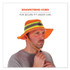 TENACIOUS HOLDINGS, INC. ergodyne® 23262 GloWear 8935 Hi-Vis Ranger Sun Hat, Polyester, 2X-Large/3X-Large, Orange