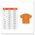 TENACIOUS HOLDINGS, INC. ergodyne® 21518 GloWear 8289 Class 2 Hi-Vis T-Shirt, Polyester, Orange, 4X-Large