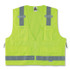 TENACIOUS HOLDINGS, INC. ergodyne® 21427 GloWear 8250Z Class 2 Surveyors Zipper Vest, Polyester, 2X-Large/3X-Large, Lime