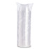 DART 12HDLC D-T Sundae/Cold Cup Lids, Fits 6 oz/8 oz/12 oz Cold Cups, Plastic, Clear, 50/Pack, 20 Packs/Carton