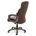 ALERA VN4159 Alera Veon Series Executive High-Back Bonded Leather Chair, Supports Up to 275 lb, Brown Seat/Back, Bronze Base
