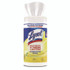 RECKITT BENCKISER LYSOL® Brand 77182CT Disinfecting Wipes, 1 Ply, 7 x 7.25, Lemon and Lime Blossom, White, 80 Wipes/Canister, 6 Canisters/Carton