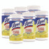 RECKITT BENCKISER LYSOL® Brand 77182CT Disinfecting Wipes, 1-Ply, 7 x 7.25, Lemon and Lime Blossom, White, 80 Wipes/Canister, 6 Canisters/Carton