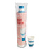 PERK 24375253 Paper Hot Cups, 12 oz, White/Blue, 50/Pack