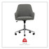 ALERA Workspace by WS4241 Mid-Century Task Chair, Supports Up to 275 lb, 18.9" to 22.24" Seat Height, Gray Seat, Gray Back