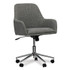 ALERA Workspace by WS4241 Mid-Century Task Chair, Supports Up to 275 lb, 18.9" to 22.24" Seat Height, Gray Seat, Gray Back