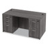 ALERA VA216030GY Alera Valencia Series Straight Front Desk Shell, 59.13" x 29.5" x 29.63", Gray