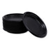 BOARDWALK PLTHIPS9BL Hi-Impact Plastic Dinnerware, Plate, 9" dia, Black, 500/Carton