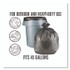 PERK 24377877 Twist-Tie Heavy-Duty Trash Bags, Open-Face, 45 gal, 1.1 mil, 45" x 38", Black, 25/Box