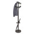 ALBA PMSTAN3N Stan3 Steel Coat Rack, Stand Alone Rack, Eight Knobs, 15w x 15d x 69.3h, Black