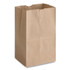 ROSS & WALLACE PAPER PRODUCTS, INC. GH20S Grocery Paper Bags, 20# Squat Size, Heavy-Duty, 50# Basis Weight, 8.13" x 5.88" x 12.5", Kraft, 500/Bundle
