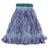 BOARDWALK 502BLEA Super Loop Wet Mop Head, Cotton/Synthetic Fiber, 5" Headband, Medium Size, Blue