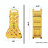 ALPINE INDUSTRIES ALP499BAR Expandable Portable Fence Barrier Safety Barricade, Plastic, 1.97 x 153.54 x 39.76, Yellow