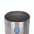 ALPINE INDUSTRIES ALP47527RT 27 Gallon Stainless Steel Recycling Can and Trash Receptacle, Brushed Stainless Steel