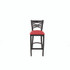 JMC FURNITURE XBSBVSRED X Series Barstool, Supports Up to 300 lb, 29.5" Seat Height, Red Seat, Black Back, Black Base