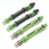 GREAT NECK SAW MFG. OEMTOOLS® 22537 6-Way Pen-Style Screw/Nut Driver, Phillips/Slotted Bits, Metric Sockets, 5.38" Long, Black/Green, Green/Clear, 4/Pack