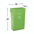 ALPINE INDUSTRIES ALP477LGRN Slim 23 Gallon Recycling Bin, Plastic, Lime Green