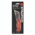 GREAT NECK SAW MFG. 74201 Quick Change Lock Back Utility Knife, 3.5" Aluminum Handle, Orange