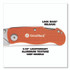 GREAT NECK SAW MFG. 74201 Quick Change Lock Back Utility Knife, 3.5" Aluminum Handle, Orange