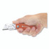 GREAT NECK SAW MFG. 74201 Quick Change Lock Back Utility Knife, 3.5" Aluminum Handle, Orange