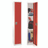 ADIROFFICE I629201RED Steel Storage Locker, 1 Compartment, 12 x 12 x 72, Red