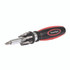 GREAT NECK SAW MFG. 950DE Ratcheting Screw/Nut Driver Set, Phillips/Slotted/Star Bits, 7" Long, Black/Red