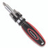 GREAT NECK SAW MFG. 950DE Ratcheting Screw/Nut Driver Set, Phillips/Slotted/Star Bits, 7" Long, Black/Red