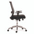 ALERA AD41BME17 Alera Ashdale Ergonomic Fabric Swivel Task Chair, Supports 275 lb, 18.15 to 21.89 Seat Height, Black Seat/Back, Silver Base