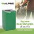 ALPINE INDUSTRIES 4450KITGRNMC 29 Gallon Trash/Recycling Cans, Steel, Green Compost Can with Mixed Lid