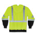 TENACIOUS HOLDINGS, INC. ergodyne® 21885 GloWear 8373 Hi-Vis Class 3 Hooded Sweatshirt with Black Bottom, Polar Fleece, Lime, X-Large