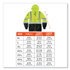 TENACIOUS HOLDINGS, INC. ergodyne® 21885 GloWear 8373 Hi-Vis Class 3 Hooded Sweatshirt with Black Bottom, Polar Fleece, Lime, X-Large