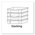 GRATNELLS USA, LLC FS0120P8 F1 Shallow Trays for Gratnells Storage Frames and Trolleys, 1.85 gal Capacity, 12.28" x 16.81" x 3.25", Trans Frost, 8/Pack