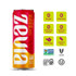 ZEVIA PBC 0195112 Zero Sugar Naturally Sweetened Energy Drink, Mango Ginger, 12 oz Can, 12/Carton