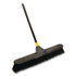 QUICKIE 633 Bulldozer Smooth Surface Pushbroom with Scraper Block, 24 x 60, Powder Coated Handle, Tampico Bristles, Black/Yellow