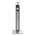 GO-JO INDUSTRIES PURELL® 7318DSSLV MESSENGER ES8 Silver Panel Floor Stand with Dispenser, 1,200 mL, 16.75 x 6 x 40, Silver/Graphite
