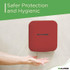 ALPINE INDUSTRIES ALP40010RED Hemlock Commercial Automatic 120V Hand Dryer, 6.68 x 11.41 x 12.31, Stainless Steel, Red