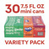 COCA-COLA 22002379 Mini Cans Variety Pack, Assorted Flavors, 7.5 oz Can, 30/Carton