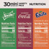 COCA-COLA 22002379 Mini Cans Variety Pack, Assorted Flavors, 7.5 oz Can, 30/Carton