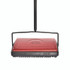 ALPINE INDUSTRIES ALP469REDNEW Manual Triple Brush Carpet and Floor Sweeper, 42.5" Handle, Red
