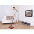 ALPINE INDUSTRIES ALP469REDNEW Manual Triple Brush Carpet and Floor Sweeper, 42.5" Handle, Red