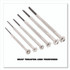GREAT NECK SAW MFG. GP6C Precision Screwdriver Set, Six-Piece, Phillips/Slotted, Assorted Lengths, Polished Steel Handles