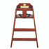 ALPINE INDUSTRIES ALP41201MA Wooden Stackable High Chair, Supports Up to 50 lb, 29.02" h, Mahogany