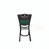 JMC FURNITURE EBBVGRNB Eagle Series Barstool, Supports Up to 300 lb, 28.5" Seat Height, Green Seat, Dark Mahogany Back, Black Base