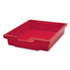 GRATNELLS USA, LLC FS0109P8 F1 Shallow Trays for Gratnells Storage Frames and Trolleys, 1.85 gal Capacity, 12.28" x 16.81" x 3.25", Flame Red, 8/Pack