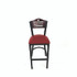 JMC FURNITURE EBBVBURB Eagle Series Barstool, Supports Up to 300 lb, 28.5" Seat Height, Burgundy Seat, Dark Mahogany Back, Black Base