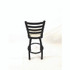 JMC FURNITURE BBBVSCRM Boggs Series Barstool, Supports Up to 300 lb, 30.5" Seat Height, Cream Seat, Black Back, Black Base